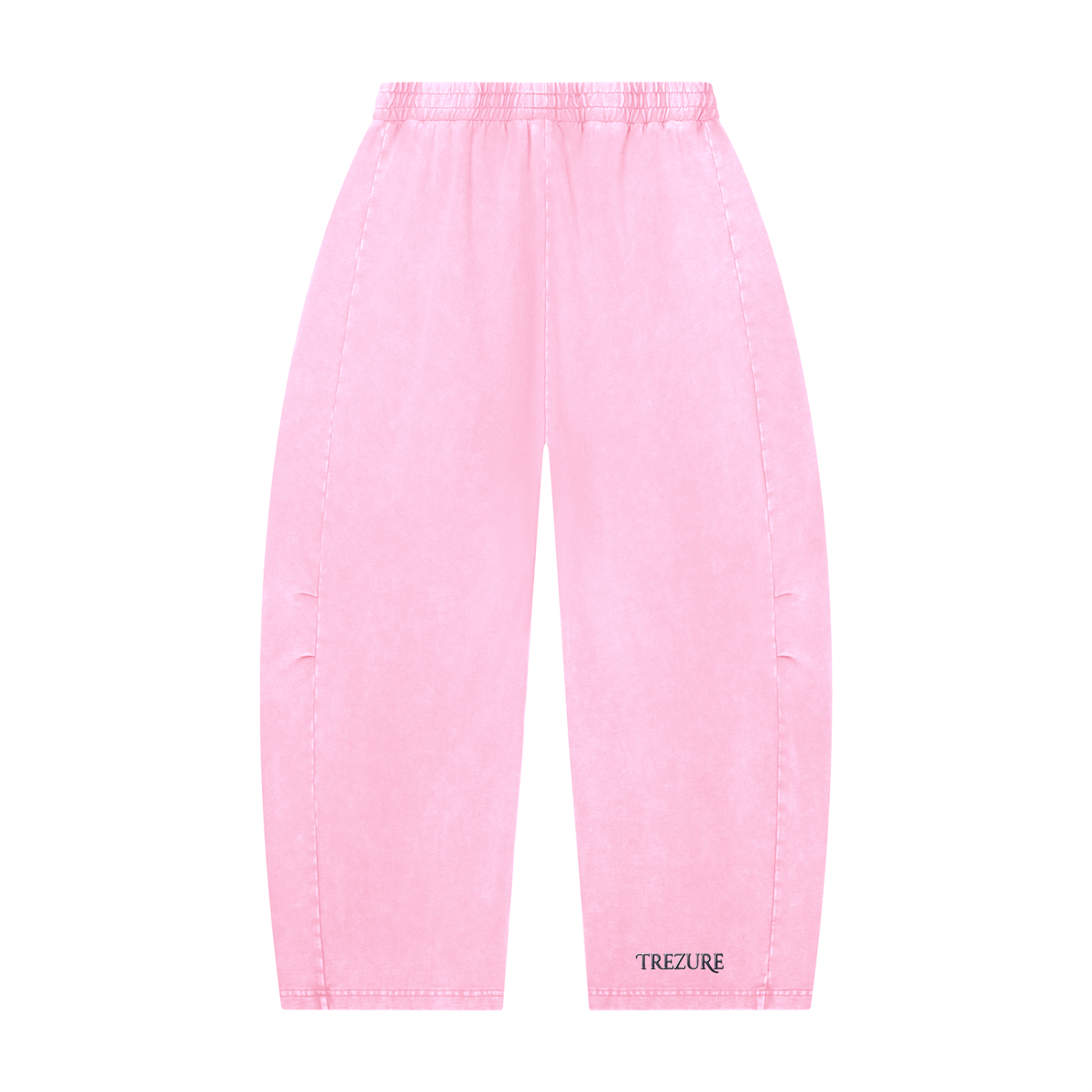 Unisex Mineral Wash Barrel Leg Pants