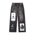 Men’s Vintage Wash Wide Leg Jeans