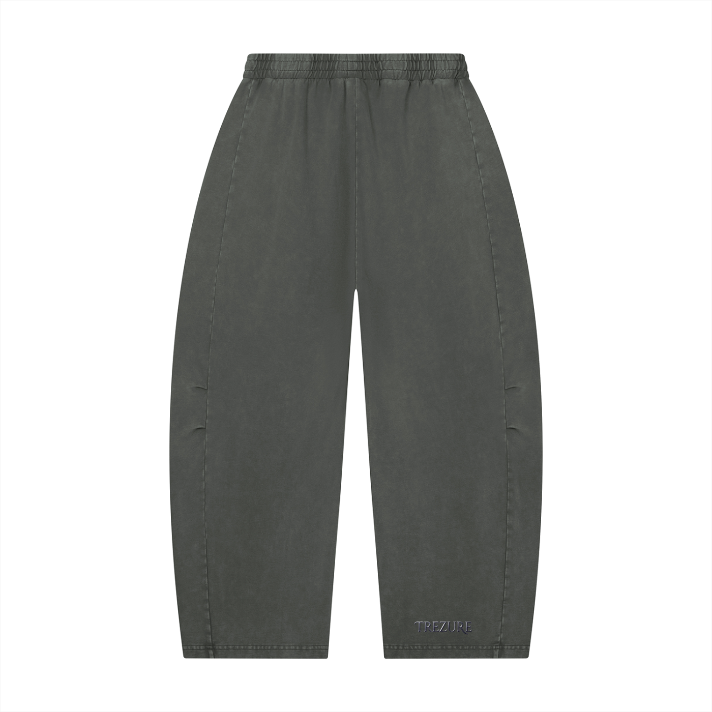 Unisex Mineral Wash Barrel Leg Pants