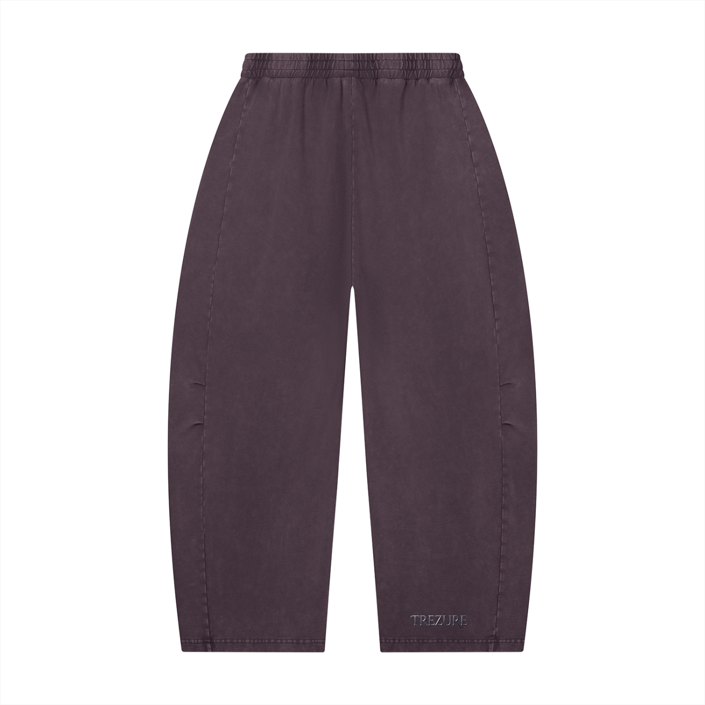 Unisex Mineral Wash Barrel Leg Pants