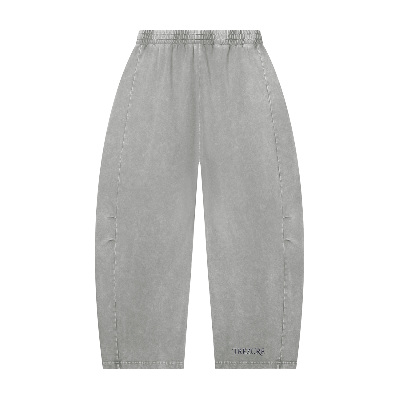 Unisex Mineral Wash Barrel Leg Pants