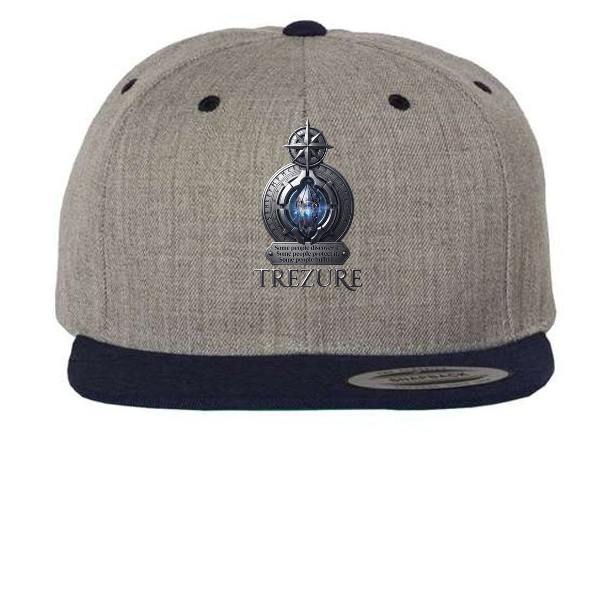 Heather Grey/ Navy - 6089M - FRONT